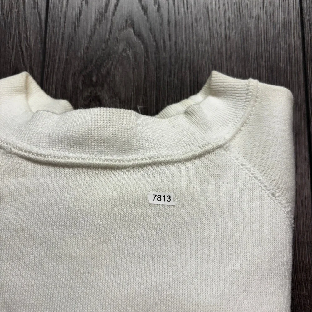 Vintage Disney Mickey's 60th Birthday Large Sweatshirt 1928-1988 White USA Made - Picture 9 of 9